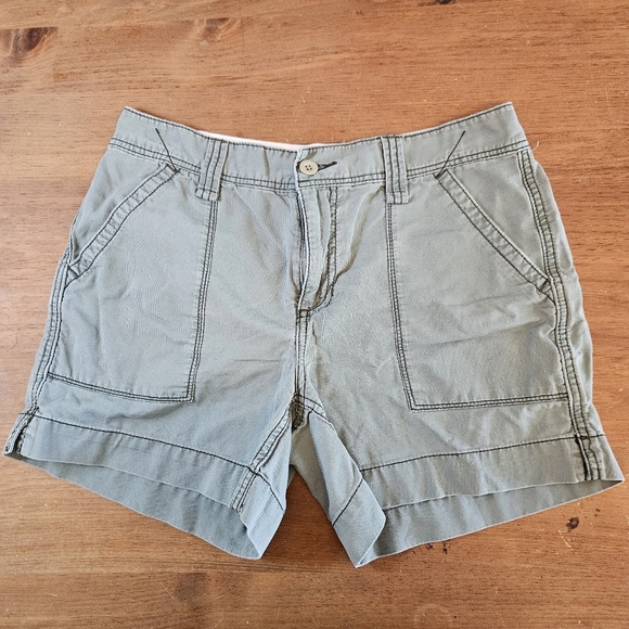 Polo Ralph Lauren Pants - Polo Jeans Company Ralph Lauren Vintage Womens Utility Shorts Olive Green Size 6